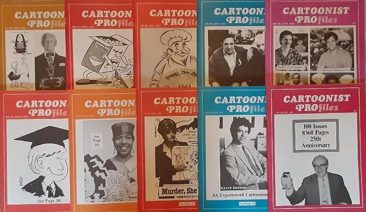 CARTOONIST PROFILES #90-98 #100 Set of 10
