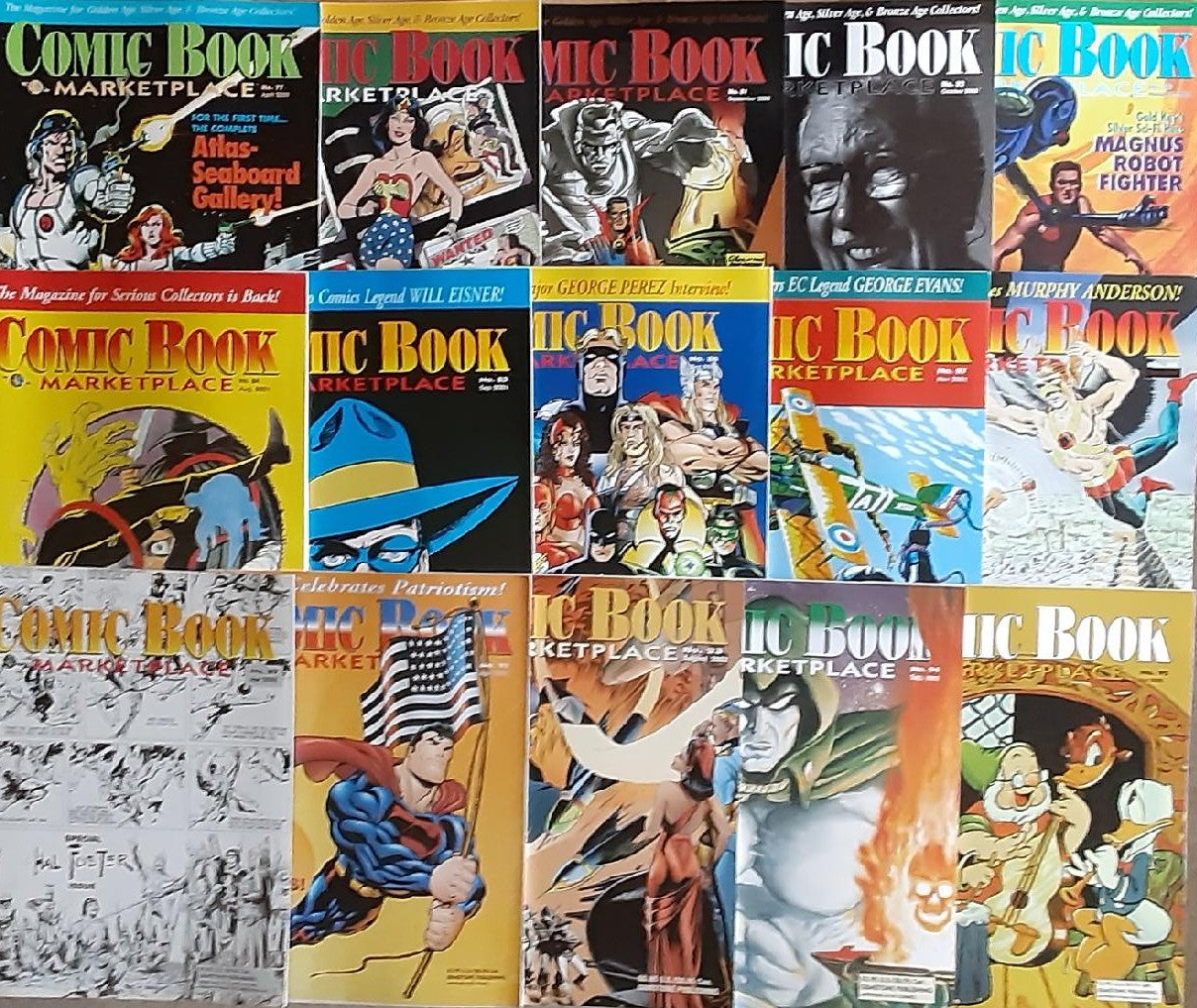 COMIC BOOK MARKETPLACE MAGAZINE Set of 15