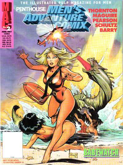 PENTHOUSE MEN'S ADVENTURE COMIX #1-5 & 7 Plus PENTHOUSE MAX #1-3 Set of 9