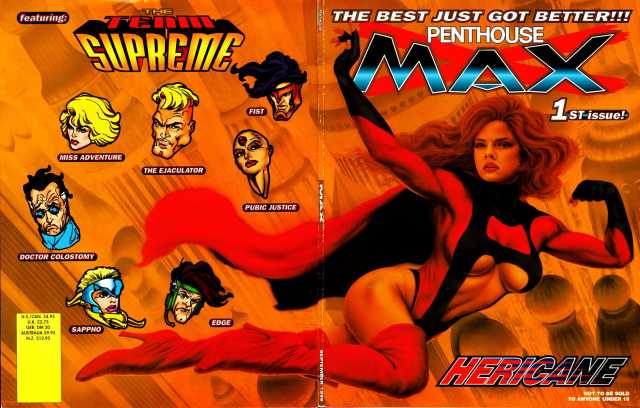 PENTHOUSE MEN'S ADVENTURE COMIX #1-5 & 7 Plus PENTHOUSE MAX #1-3 Set of 9