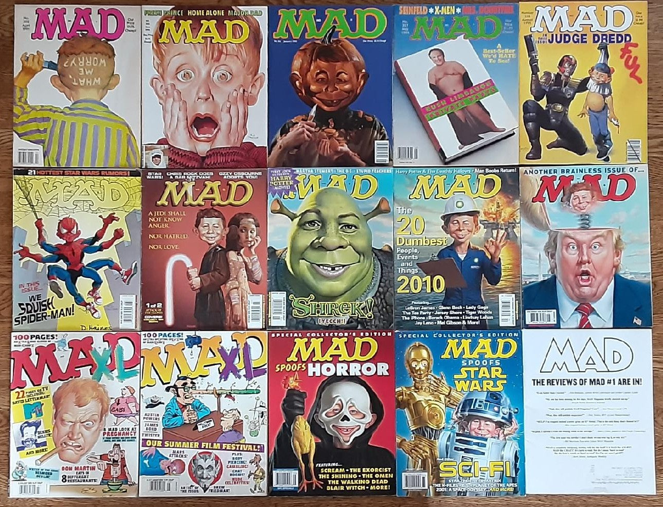 MAD MAGAZINE 1991-2016 (10 issues) Plus 5 SPECIALS Set of 15