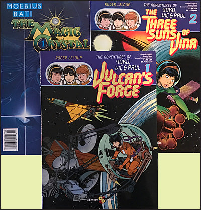 SET Of 3 COMCAT COMICS  Magic Crystal, Vulcan's Force, Three Suns Of Vina