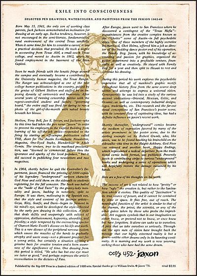 EXILE INTO CONSCIOUSNESS Signed/Limited Portfolio