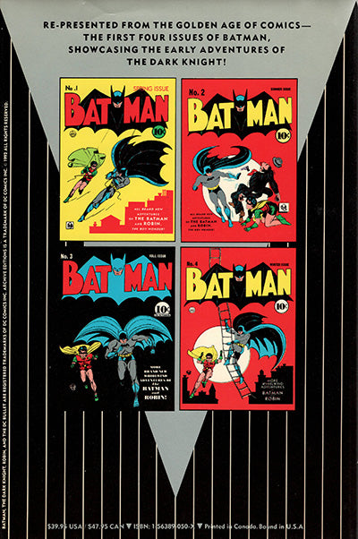 BATMAN THE DARK KNIGHT Archives Volume 1