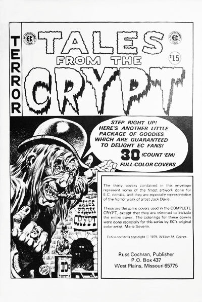 EC TALES FROM THE CRYPT Cover Portfolio