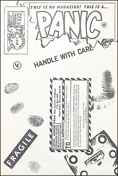 EC COMICS RUSS COCHRAN PANIC COVER ART PORTFOLIO