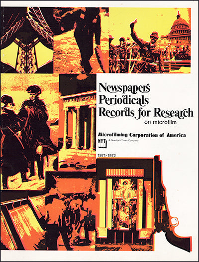 NEWSPAPERS, PERIODICALS RECORDS FOR RESEARCH ON MICROFILM ¬¨‚Ä†1971-1972