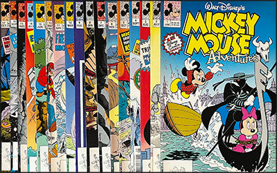 WALT DISNEY'S MICKY MOUSE ADVENTURES Set of 17 Issues