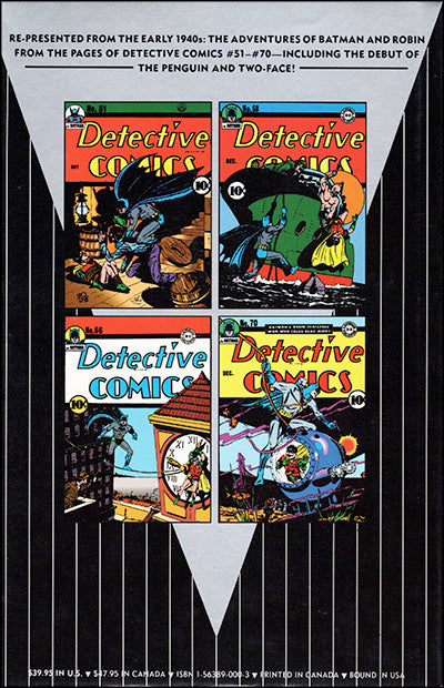 BATMAN ARCHIVES Volumes 1 & 2