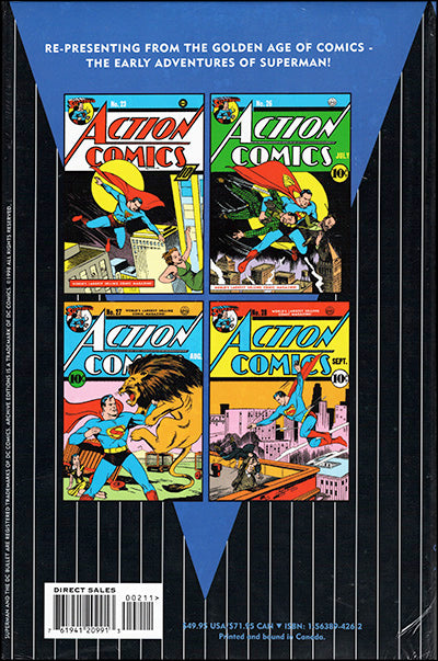 SUPERMAN THE ACTION COMICS ARCHIVES Volumes 1 & 2
