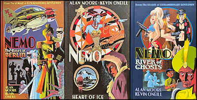 THE LEAGUE OF EXTRAORDINARY GENTLEMEN, Volumes 1 & 2 Black Dossier Plus a Trio of Nemo HCs