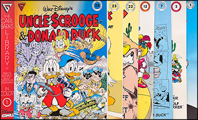 GLADSTONE WALT DISNEY COMIC ALBUMS & Carl Barks Library 8 Volume Set