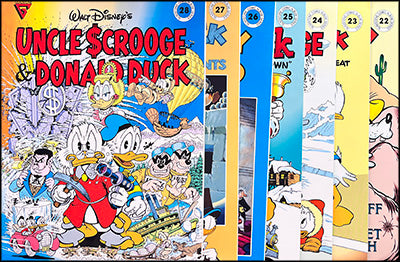 GLADSTONE WALT DISNEY COMIC ALBUMS #22-28
