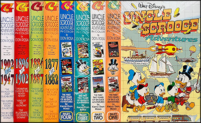 UNCLE SCROOGE ADVENTURES IN COLOR Part 1-4 & Life and Times of Scrooge McDuck #1-4