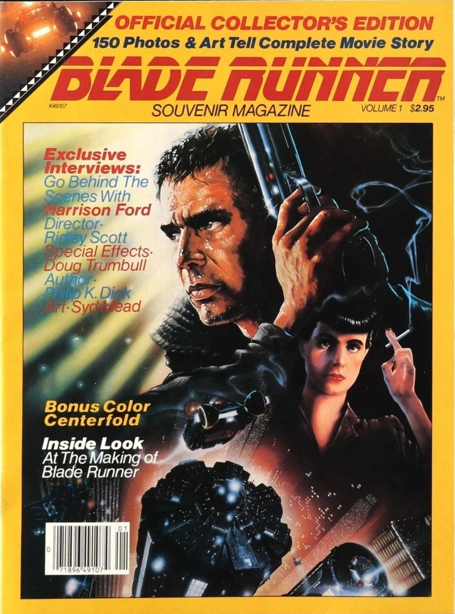 BLADE RUNNER SOUVENIR MAGAZINE & THE ILLUSTRATED BLADE RUNNER