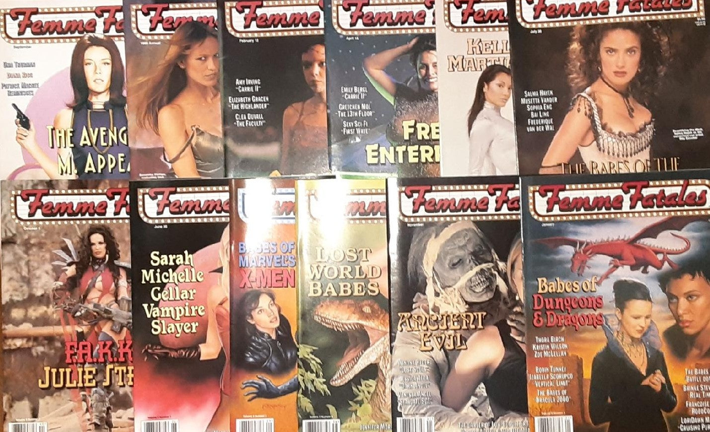 FEMME FATALES MAGAZINE V7-V9 Set of 12