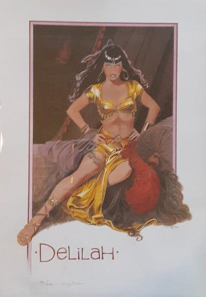 JIM SILKE LITHOGRAPH DELILAH Signed and Numbered