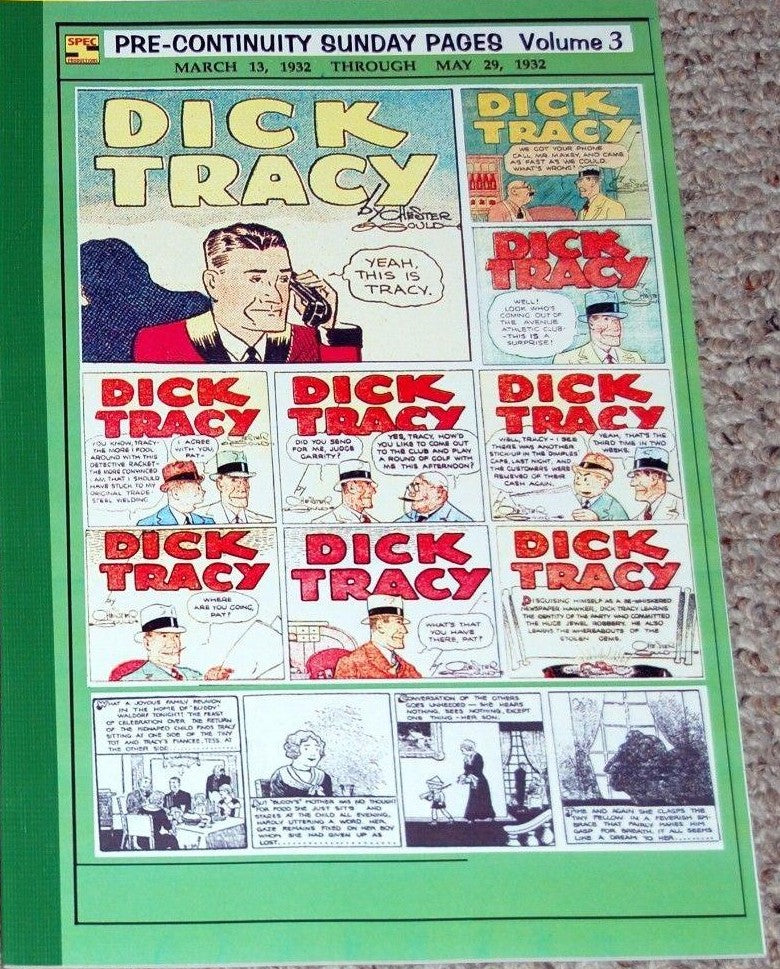 DICK TRACY Pre-Continuity Sunday Pages Set of Three Volumes