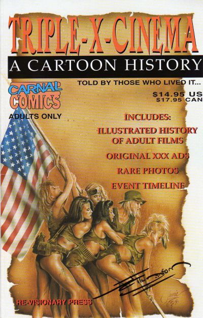 CARNAL COMICS TRIPLE-X-CINEMA A CARTOON HISTORY Plus 12 True Story Comics