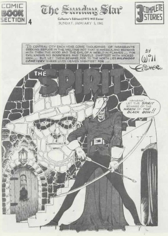 THE SPIRIT WEEKLY NEWSPAPER COMICS SECTION REPRINTS 1940-1941