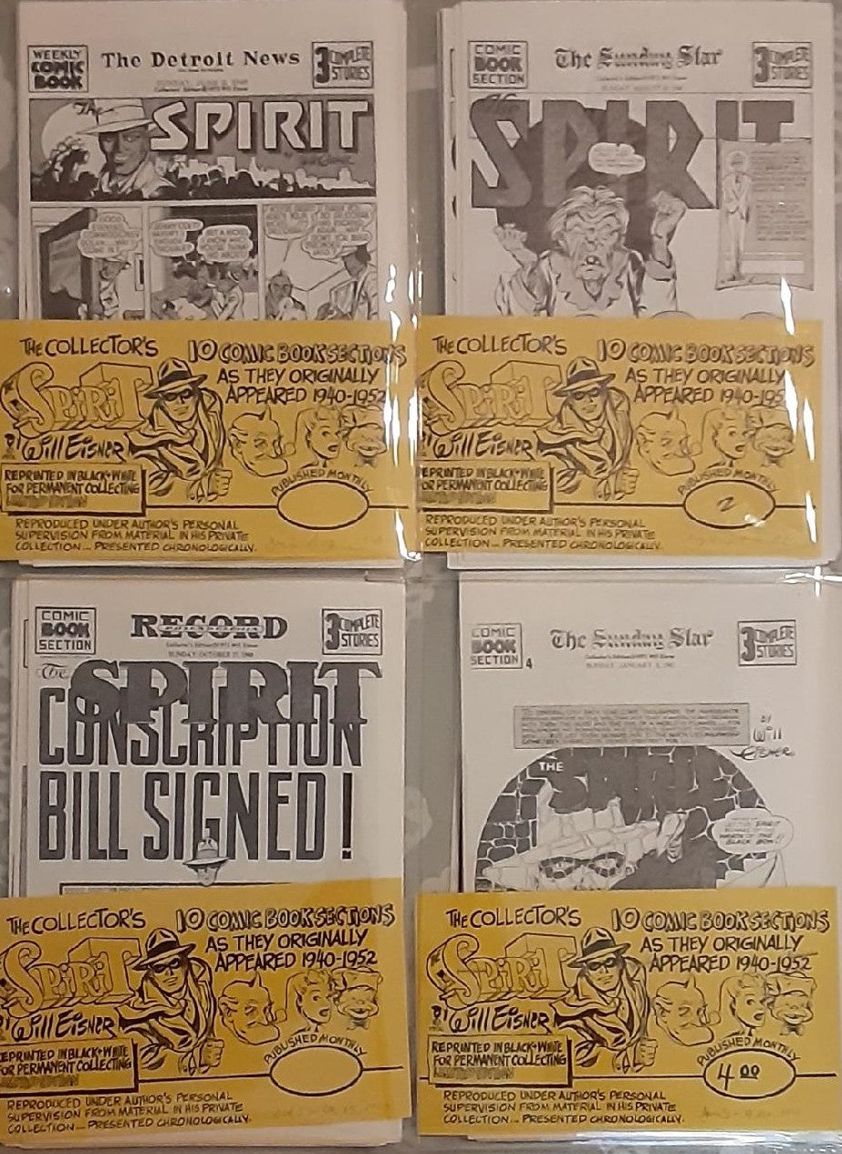 THE SPIRIT WEEKLY NEWSPAPER COMICS SECTION REPRINTS 1940-1941