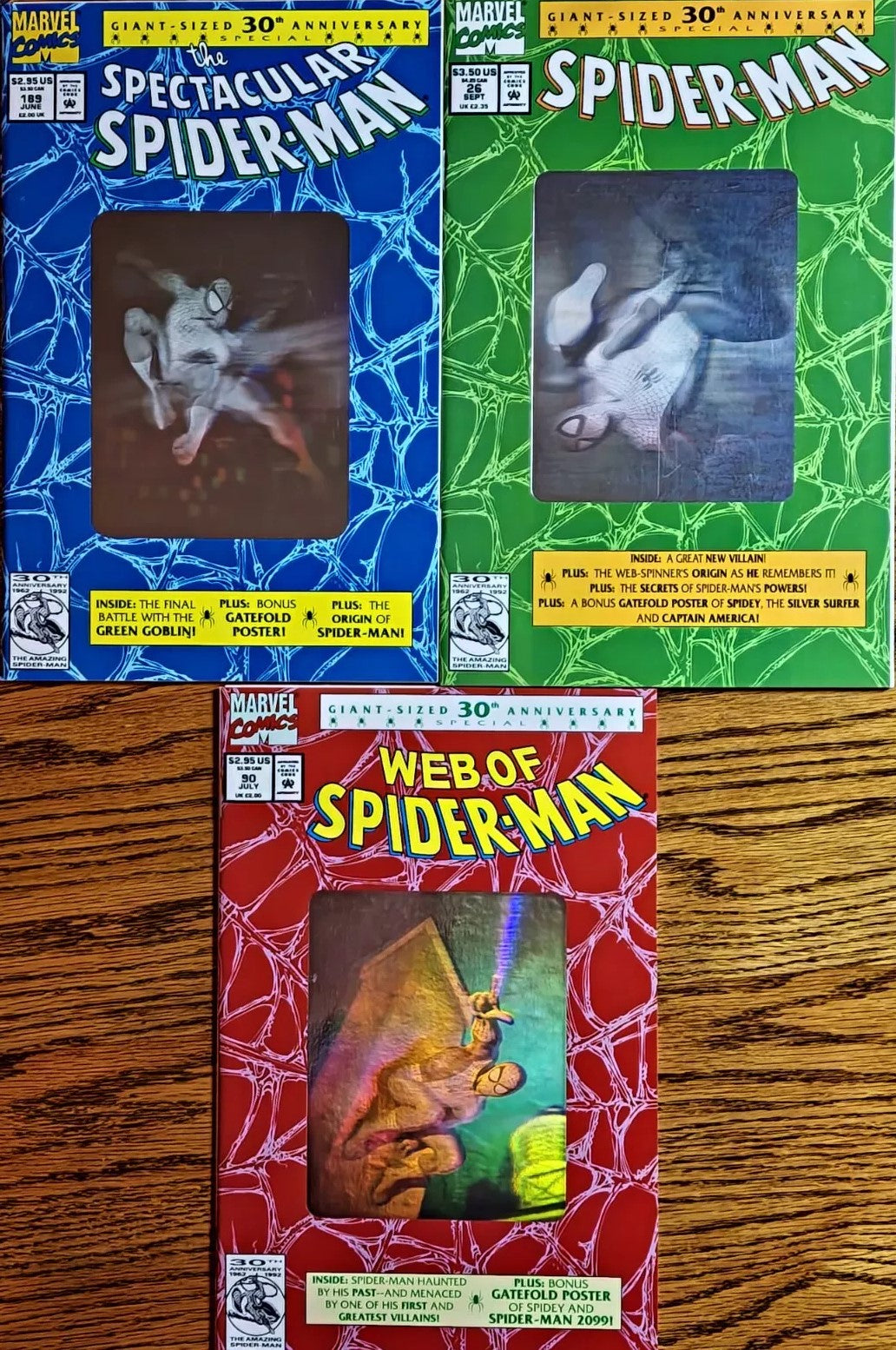 SPIDER-MAN HOLOGRAPHIC COVERS Set of 3