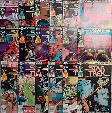 STAR TREK By Marvel Set of 18 issues Complete