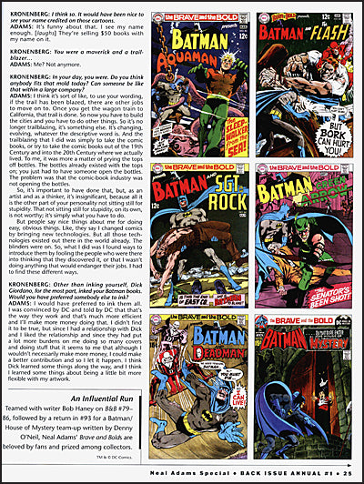 BACK ISSUE Annual No. 1