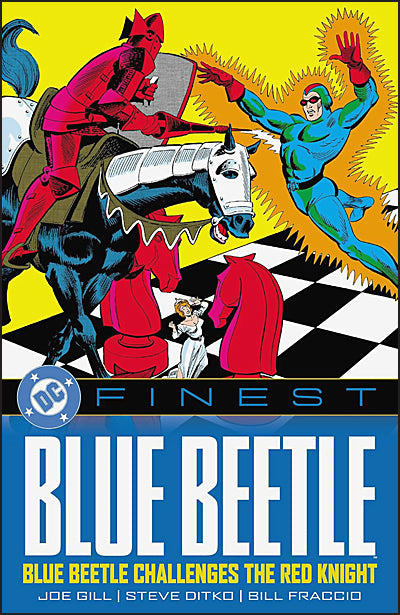 DC FINEST BLUE BEETLE Blue Beetle Challenges The Red Knight