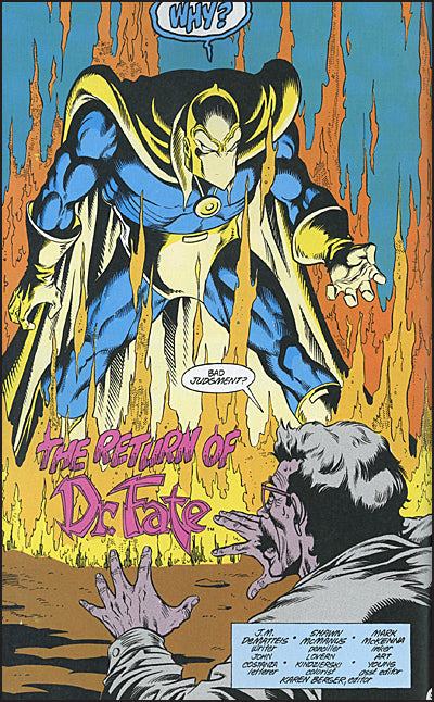 DOCTOR FATE By J.M. DeMatteis