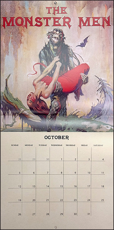 FRAZETTA & BURROUGHS MASTERS OF ADVENTURE 2025 Calendar