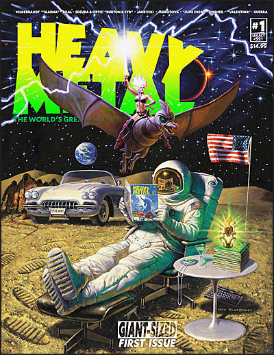HEAVY METAL MAGAZINE #1 Greg Hildebrandt Cover