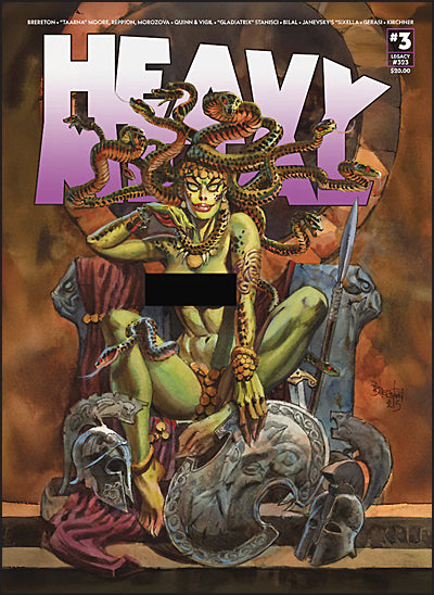 HEAVY METAL MAGAZINE #3 Risque Dan Brereton Cover Signed W/Bonus Print