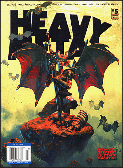 HEAVY METAL MAGAZINE #5 Pascale Blanche Cover
