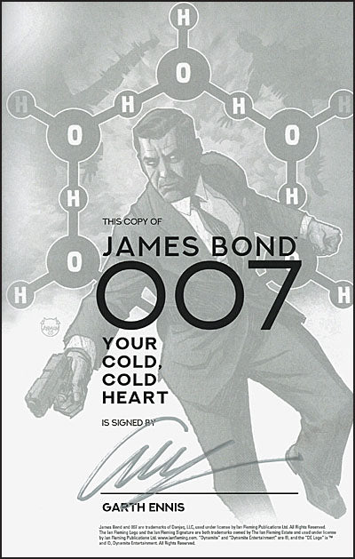 JAMES BOND 007 Your Cold, Cold Heart Signed
