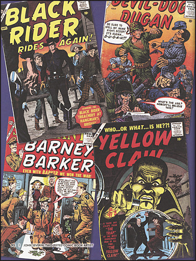 JOHN SEVERIN TWO-FISTED COMIC BOOK ARTIST Signed