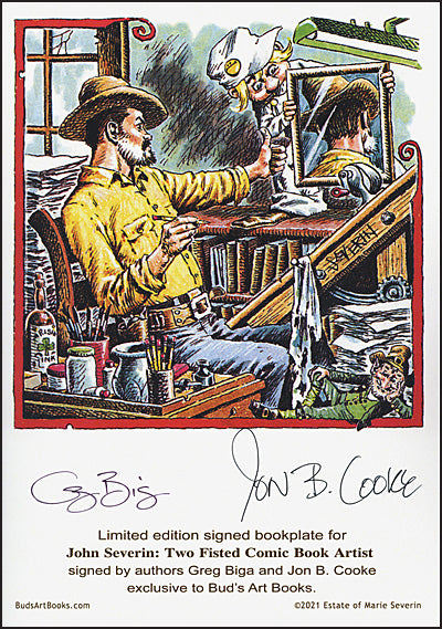 JOHN SEVERIN TWO-FISTED COMIC BOOK ARTIST Signed