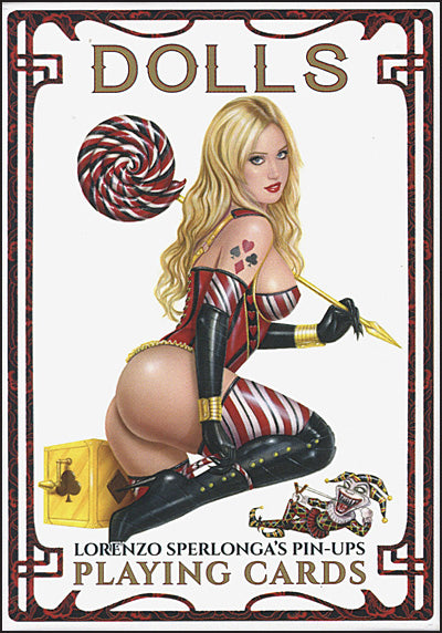 LORENZO SPERLONGA'S PIN-UP PLAYING CARDS Dolls & Roses