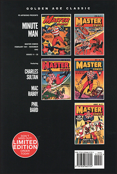 MINUTE MAN Volume 1 Hardcover
