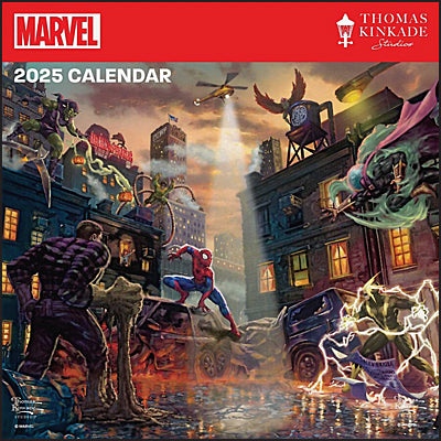 MARVEL BY THOMAS KINKADE STUDIOS 2025 Calendar