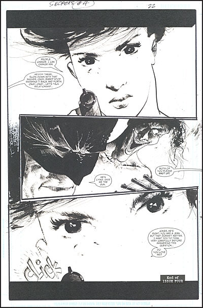 BATMAN SECRETS Sam Kieth Gallery Signed Edition
