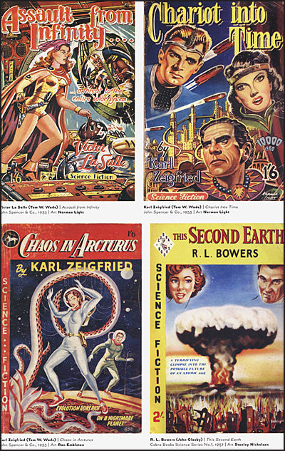 RAYGUNS AND ROCKETSHIPS Vintage Science Fiction Book Cover Art 2nd Edition