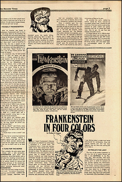 THE MONSTER TIMES VOLUME Volume 1 #21