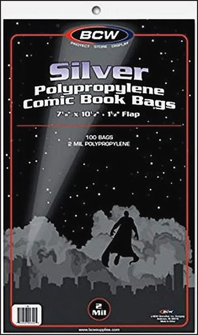 PLASTIC BAGS Silver Age/Regular (100)