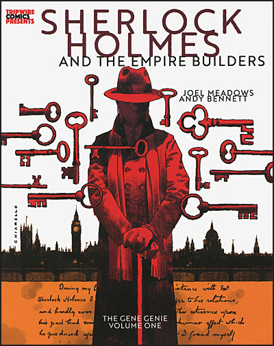 SHERLOCK HOLMES AND THE EMPIRE BUILDERS The Gene Genie Volume 1 Mark Chiarello Cover Signed