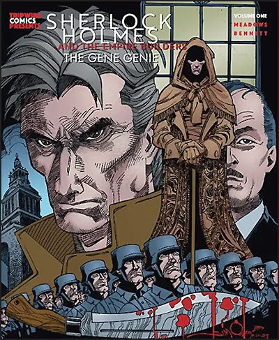 SHERLOCK HOLMES AND THE EMPIRE BUILDERS The Gene Genie Volume 1 Walter Simonson Cover Signed